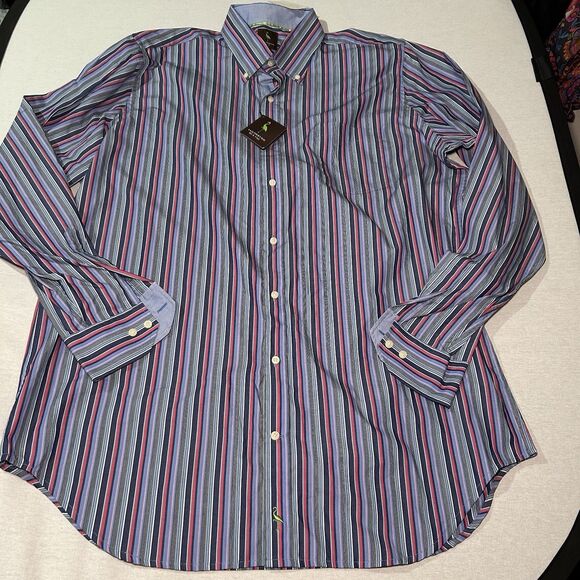 TAILORBYRD Other - NWT Tailorbyrd Long Sleeve Button Down Shirt Striped Casual Men's 2XLT